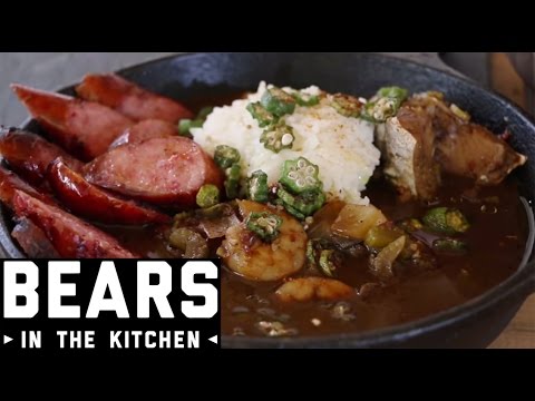 Seafood Gumbo Con Ricci Perez Bears In The Kitchen-11-08-2015