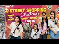 Street shopping challenge  outfit under 1000   kphb to jntu  shopping fun   divya vlogs 