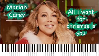 Mariah Carey - All I Want For Chrismas Is You Piano Intrusmental