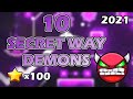 Geometry Dash 100 FREE Stars |10 FREE DEMONS [Outdated]
