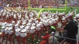 UT Longhorn Band Marches into DKR Memorial Stadium 2012