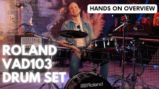 Roland VAD103 V-Drums Acoustic Design Set | Hands On Overview screenshot 1