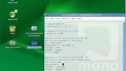 Configure OpenWebSpider v0.1.4