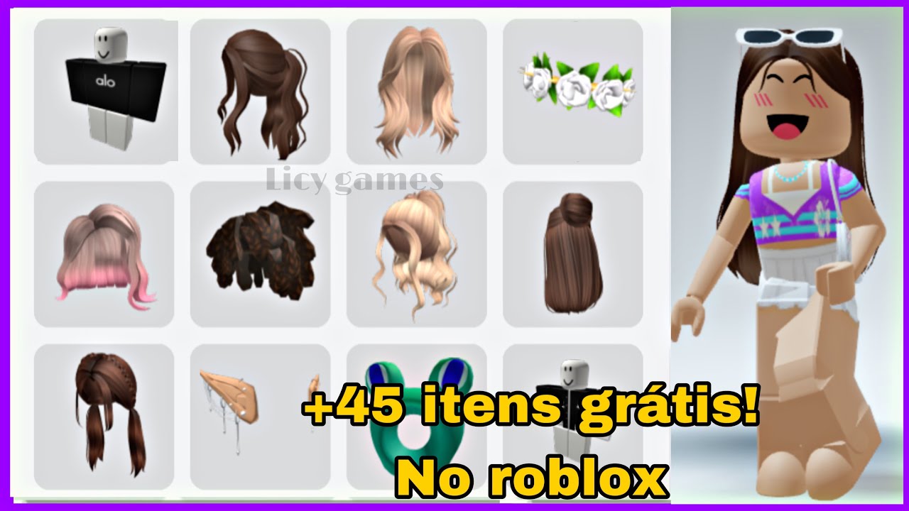 O NOVO JOGO DO ROBLOX QUE DA 45 ITENS GRATIS!!! 