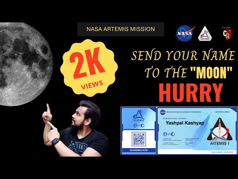 Send Your Name To The Moon ! NASA Artemis Programme ! Man On Moon