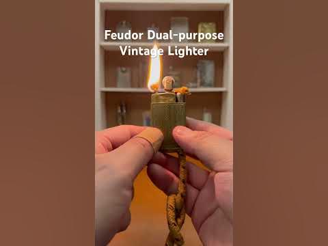 Feudor Dual-purpose Vintage Lighter Feudor 古董两用打火机 - YouTube