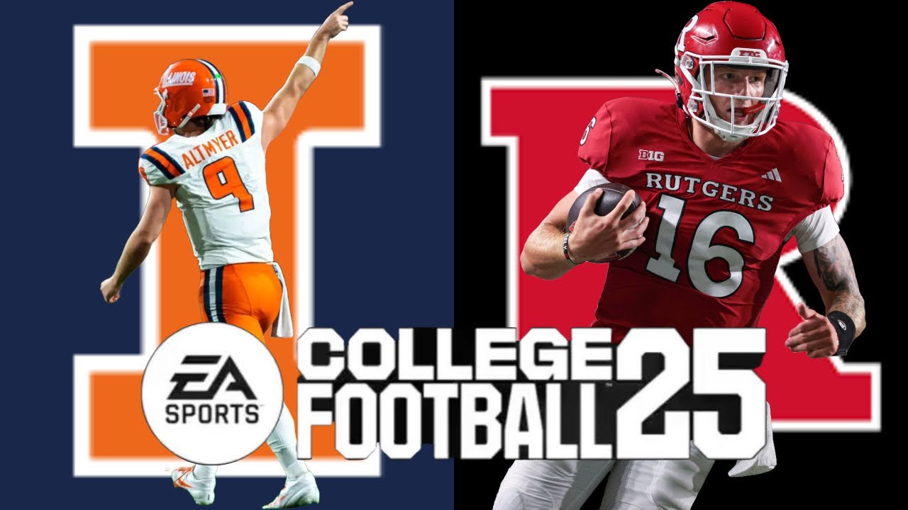 Illinois vs Rutgers CFB Simulation|EA Sports College Football 25 - YouTube