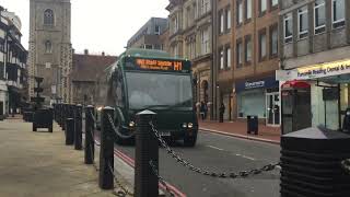 Reading Buses Optare Solo 182 Rg04 Bus On Route H1 To Royal Berkshire Hospital Nhs Staff Shuttle