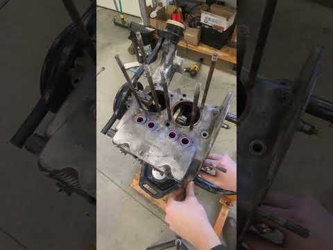 1956 VW engine full rebuild part 2 #vwbug #mechanic #automobile #fun #diy #repair