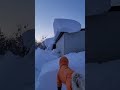 低い屋根だけど落雪の瞬間🌈 #shorts #落雪