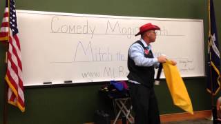 Mitch The Magician's disappearing wand!  Comedy Magic MLRmagic.com-Lafayette La