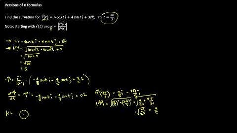 3.3 Curvature of a Vector Function