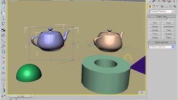 3ds max 7 basics rendering basics  googlesketchup import & export lecture 3 in Hindi/Urdu