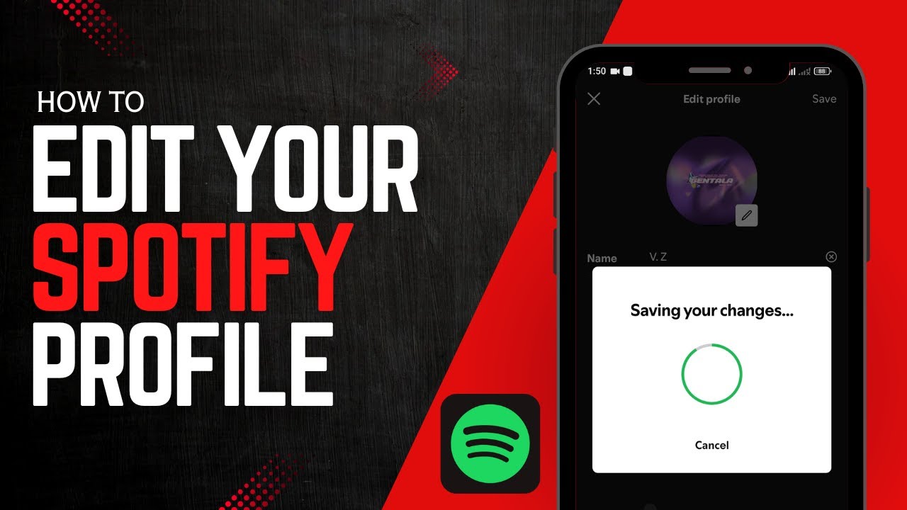 Edit Profile Button Spotify How to Edit Profile on Spotify - YouTube