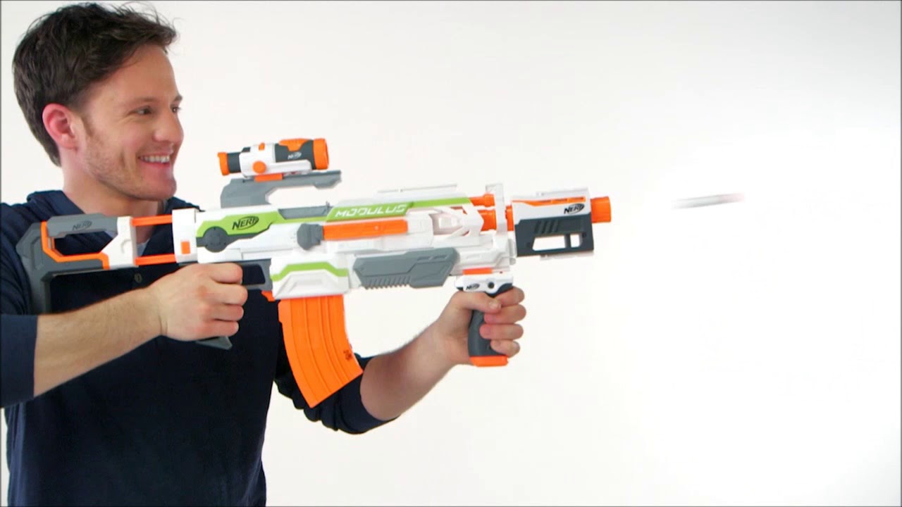 tæppe Tæmme Frastøde Nerf Modulus - ECS 10 Motorised Blaster - YouTube