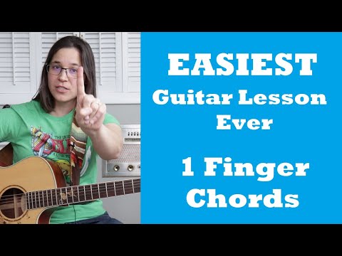 Super EASY Guitar Chords for BEGINNERS   Learn 3 SIMPLE Chords With Only ONE Finger