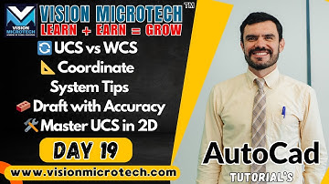 🔄 UCS vs WCS | 📐 Coordinate System Tips | 🧱 Draft with Accuracy | 🛠️ Master UCS in 2D