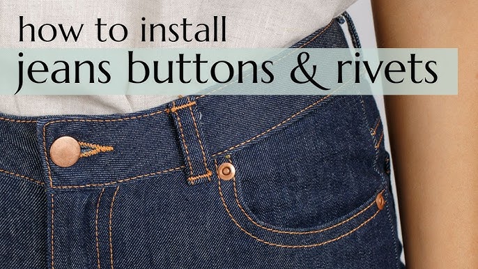 How to Fix a Button on Jeans Without Sewing - FeltMagnet