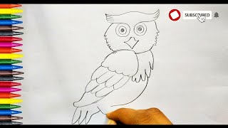 Famous Art Made Easy: How to Draw a Basic Owl 🦉 | Learn to Draw a Simple Owl Step-by-Step 🦉 Net Worth