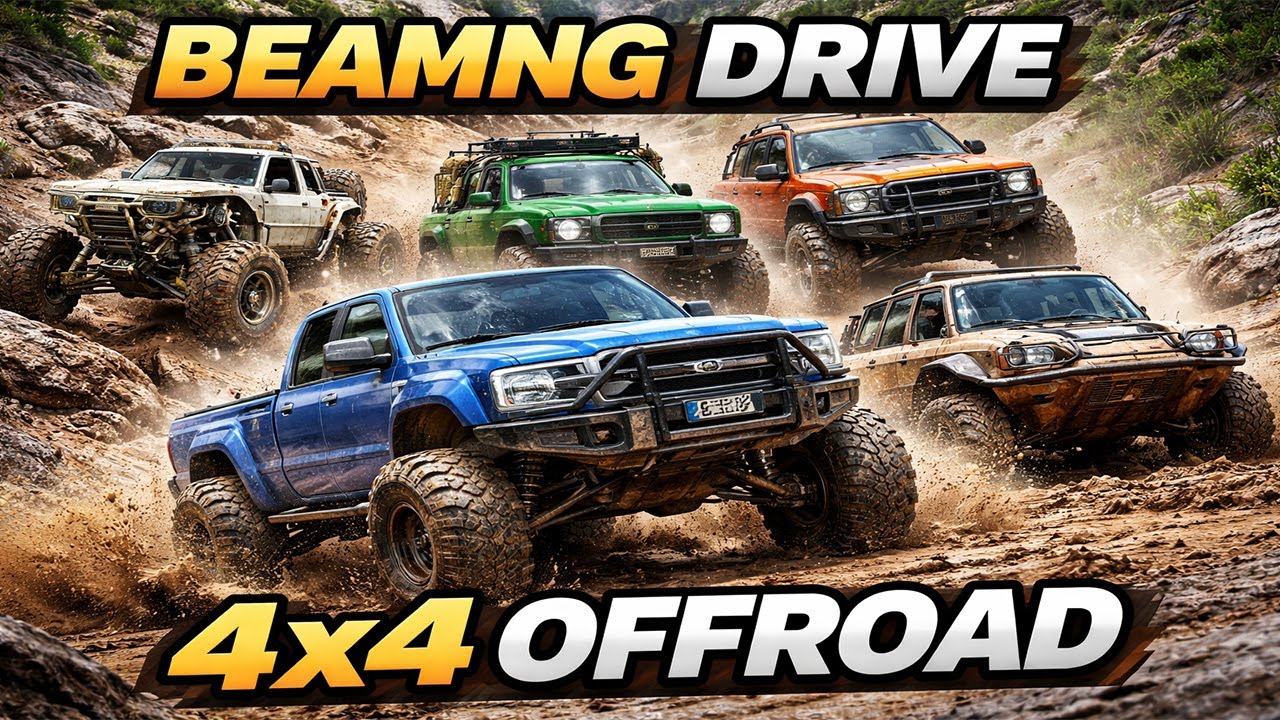 BeamNG Drive 4x4 Offroad on Cranoon U4 Map | Mods Showcase