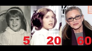 Carrie Fisher from 0 to 60 years old