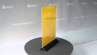 Тейбл тент, держатель меню информационный двусторонний А4 от фирмы КИМ