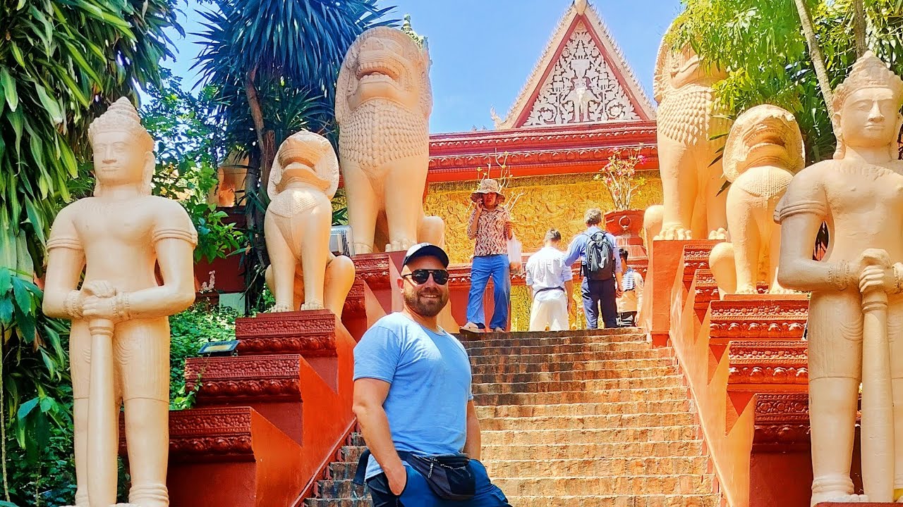 Jak wygląda bazar w Kambodży - Targ Rosyjski w Phmo Pein i Wat Phnom - gdzie dalej jadę ?