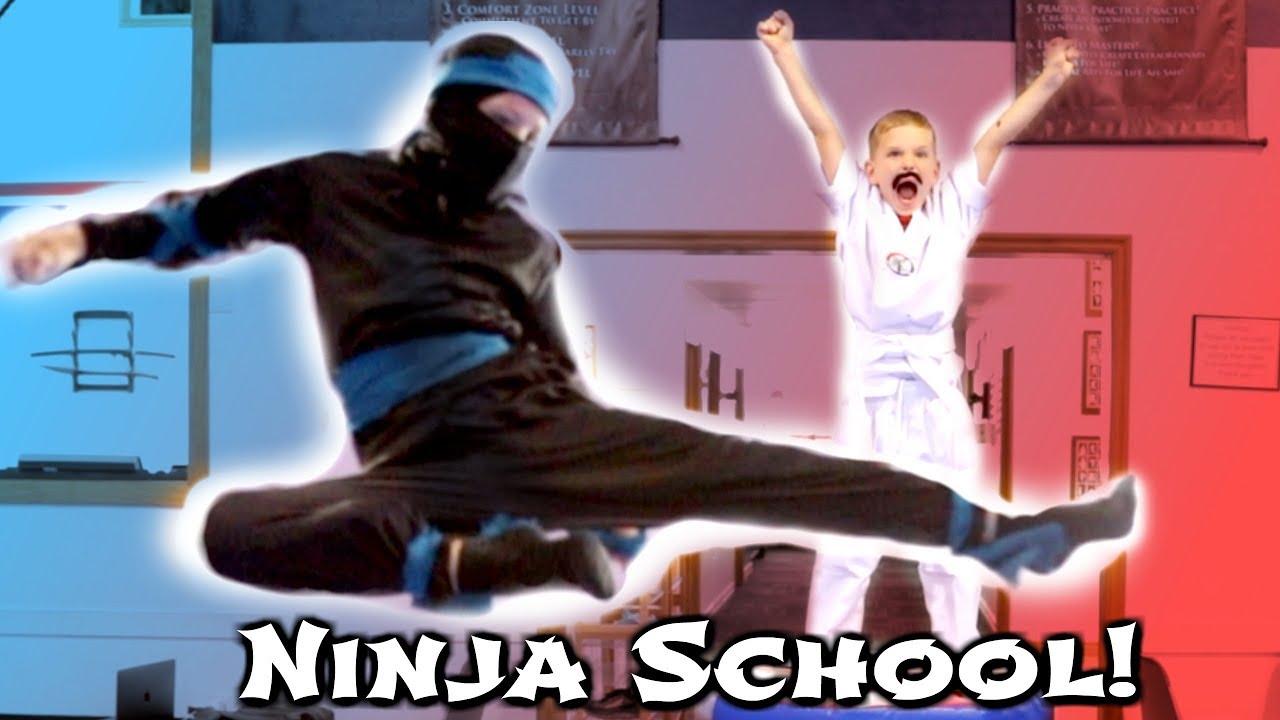 BACK TO NINJA SCHOOL! ft Ninja Kidz TV - SuperHeroKids Hope and Noah SHK Comic