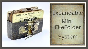 TIM HOLTZ - EXPANDABLE MINI FILEFOLDER -  STORAGE SYSTEM -  #junkjournalideas #papercraft #tutorial
