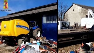 Rubavano trattori per rivenderli in Romania: 10 arresti