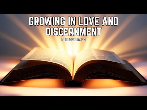 Philippians 1:9-10: Growing in Love, Wisdom, and Discernment 1 YouTube video thumbnail