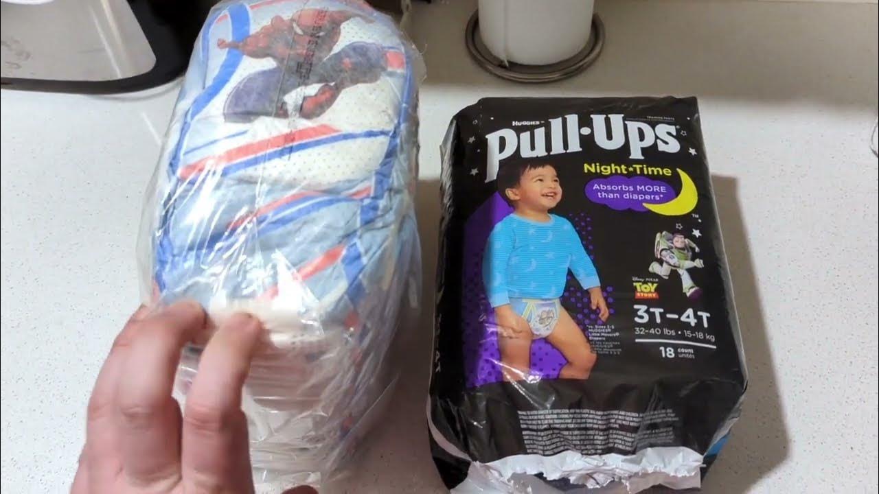 Unboxing Spiderman Goodnites and Pull-Ups Night Time For Boys 