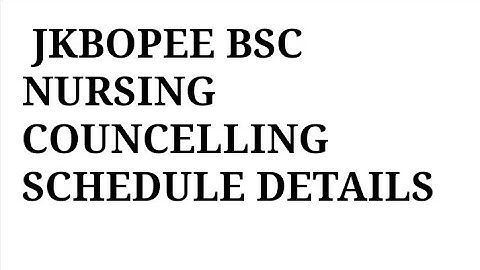JKBOPEE BSC NURSING IMPORTANT PROCESS || 12TH BASED DIPLOMA || JKCET ENGINEERING