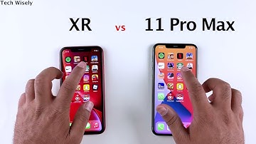iPhone XR vs 11 Pro Max Speed Test