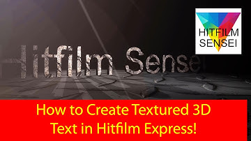 How to Create 3D Extruded Text in Hitfilm Express!