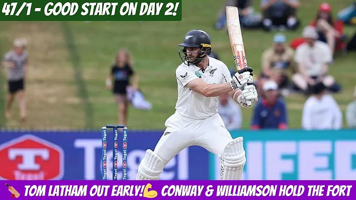 West Indies vs New Zealand 🔥 | Latham Out Early, Conway & Williamson Steady 47/1 🏏 | Day 2, Test 2