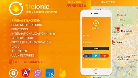 fireIonic - Ionic 3 Firebase Starter Kit