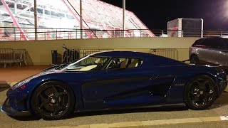 Koenigsegg Regera Blue Clearcarbon with clear and raw carbon details owner Carina Lima [4k 60p]