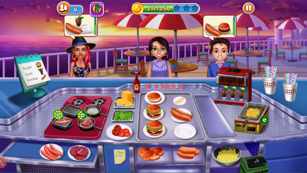 Kitchen Craze - LEVEL 17 (3 Stars) - Burger Queen