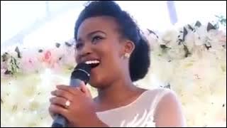 The bride worshiping how great thou art umkhulu Simakade