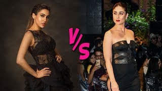 Kareena Kapoor & Sara Ali Khan ALMOST SAME Black Dress | LFW | Vogue Beauty Awards 2019