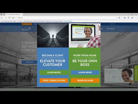 Register for Arise and Complete Background Check Video Tutorial