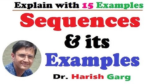 Sequences and Its Examples
