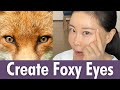 How to create foxy eyes  koko face yoga faceyoga kokofaceyoga fyp