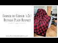 Corner to Corner Buffalo Plaid Blanket - Free Crochet Blanket Pattern