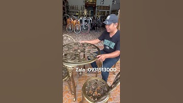 Bộ bàn bằng đồng #đồcổcầnthơ #đồcổ