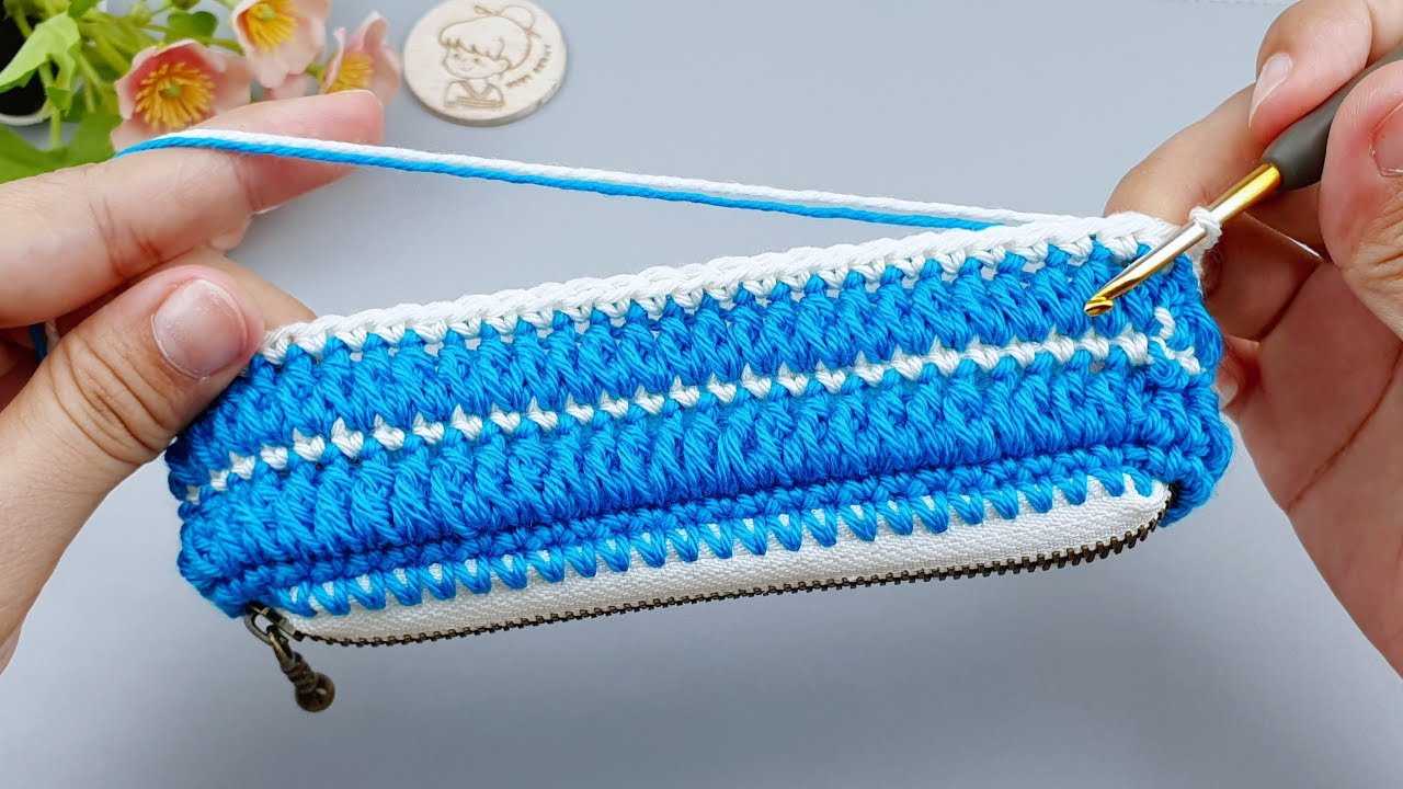 Easy Crochet Coin Purse with Zipper Crochet Small Bag for Beginners