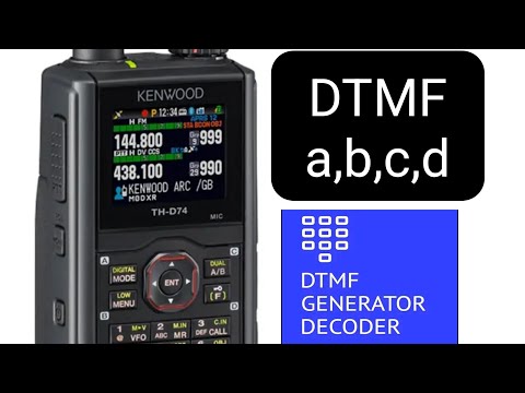 Kenwood TK-D74/75 DTMF Buttons a,b,c,d