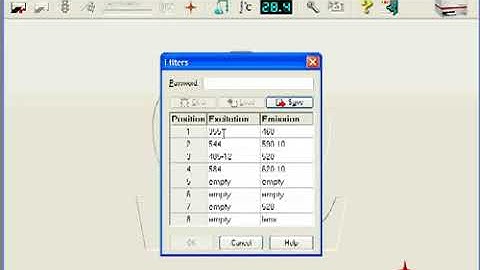 Changing Filters in the Software