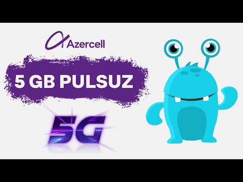 Azercell 5G sebekesini aktiv etmek ve 5GB hediyye almaq OZUNET